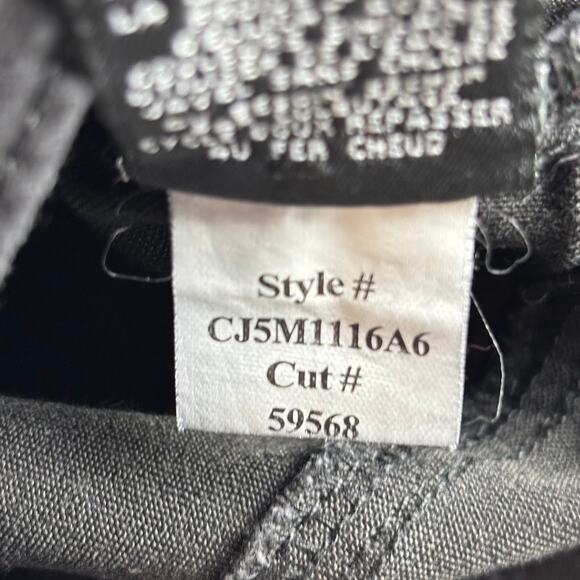 1822 Denim Jeans Curvy Contour Ankle Skinny Size 6 Black Stretch - Picture 9 of 10